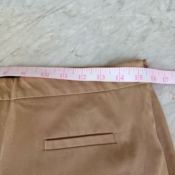 TALBOTS CHATHAM BOOTCUT ANKLE PANTS cotton stretch tan size 8 - Picture 8 of 10